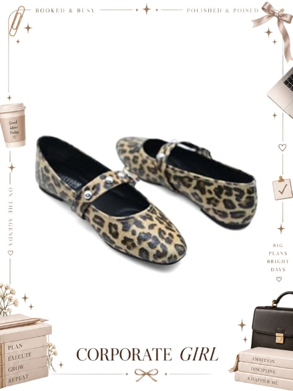 Kenneth Cole Reaction Maxi Ballet Flat Leopard Print